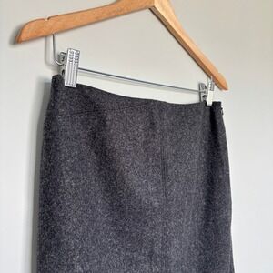 Jacob Size 5/6 Wool Skirt Pencil Dark Gray Business Chic Office Corporate Girly